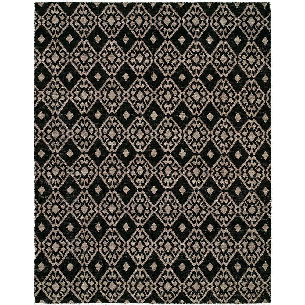 Reviews for KALATY Black/Lilac 9 ft. x 12 ft. Reversible Area Rug Pg