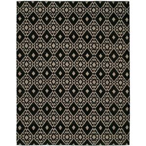 Black/Lilac 9 ft. x 12 ft. Reversible Area Rug