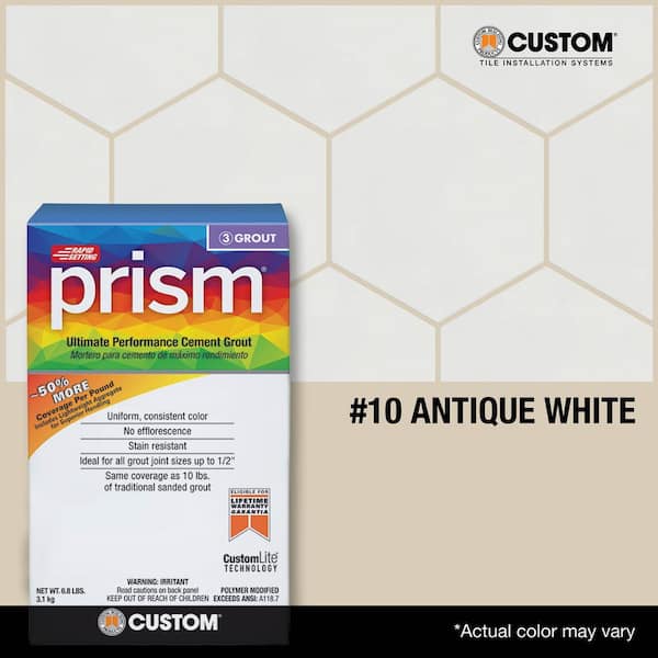 Prism #10 Antique White 17 lb. Ultimate Performance Grout
