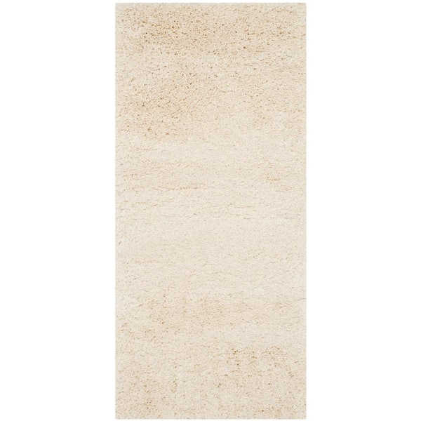 California 2 ft. x 3 ft. Ivory Solid Color Accent Rug