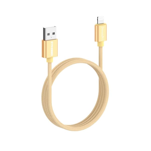 6 ft. Braided Cable Lighting to Standard USB Charging Cable for iPhone and iPads