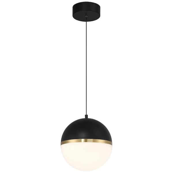 Access Lighting Unity 15-Watt 1-Light Black Shaded Integrated LED Pendant Light