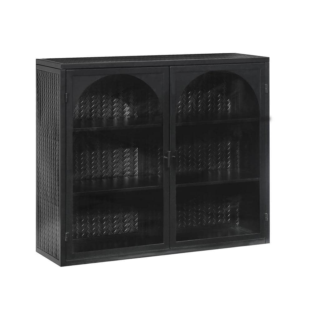 WELLFOR Woven 28 in. W x 9 in. D x 24 in. H Bathroom Storage Wall