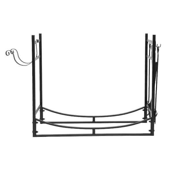 Karl home Log Storage 36 in. Heavy-Duty Firewood Rack with Tools