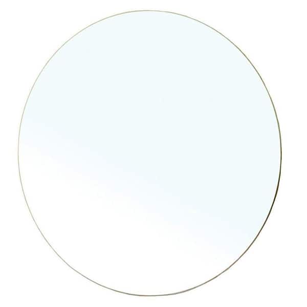 Bellaterra Home 22 in. W x 22 in. H Frameless Circle Bathroom Vanity Mirror in white