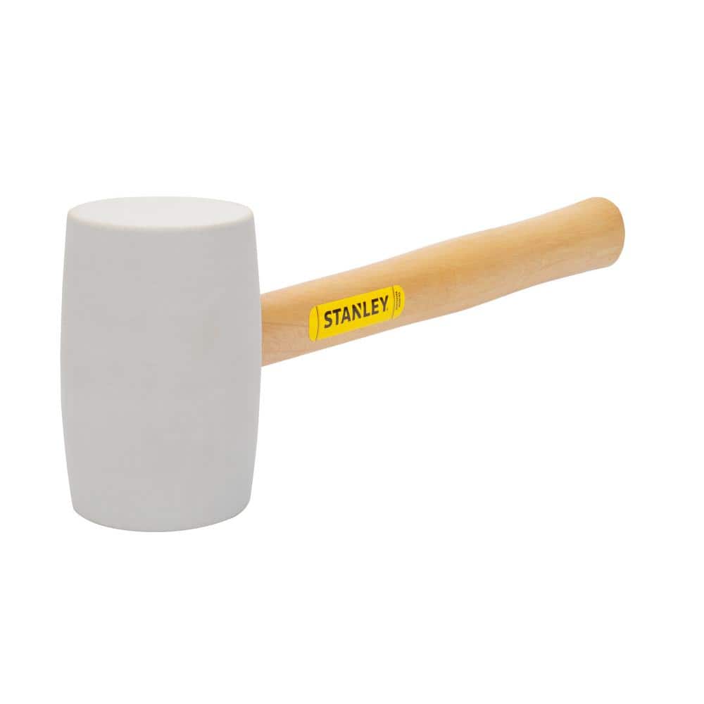 16oz Rubber Mallet White Face Head Camping DIY Non Marking Glazing Woodwork 