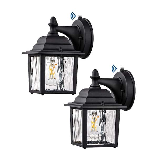 2 Pack Outdoor Porch Light, Dusk to Dawn Exterior Lighting Fixtures, Modern Wall Lights Fixture, Anti-Rust Waterproof