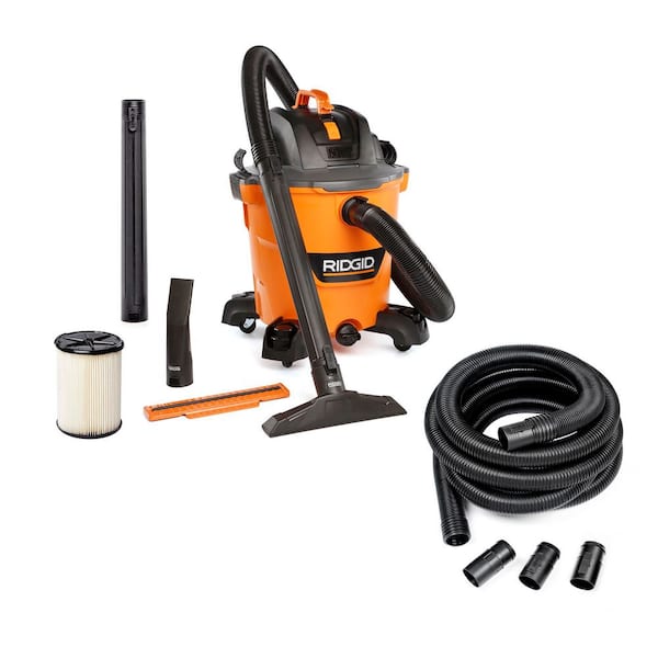 12 Gal. 5.0 Peak HP NXT Shop Vacuum HD1200 Wet Dry Vac with Filter, Hose, Accessories and 20 ft. Locking Hose