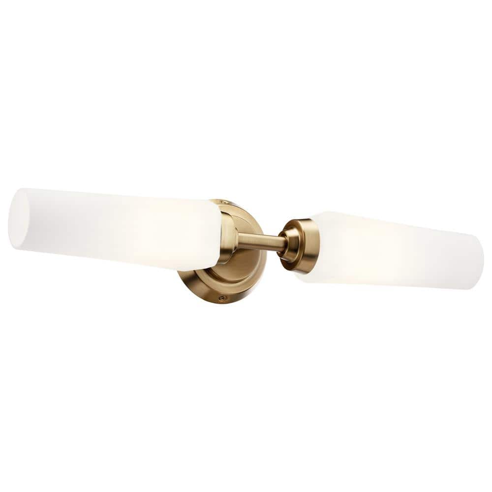 KICHLER Truby 20.75 in. 2Light Champagne Bronze Contemporary Bathroom