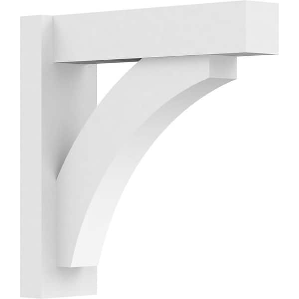 Ekena Millwork Thorton 5 in. W x 18 in. H x 18 in. D Signature Urethane Polyurethane Outlooker with Block Ends
