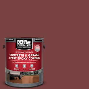 1 gal. #PPF-01 Tile Red Self-Priming 1-Part Epoxy Satin Interior/Exterior Concrete and Garage Floor Paint