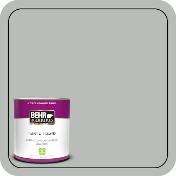 BEHR PREMIUM PLUS 1 qt. #T18-19 Quiet Time Eggshell Enamel Low Odor Interior Paint & Primer