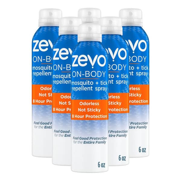 ZEVO On-Body 6 oz. Mosquito and Tick Insect Repellent Aerosol Spray (Multi-Pack 6)