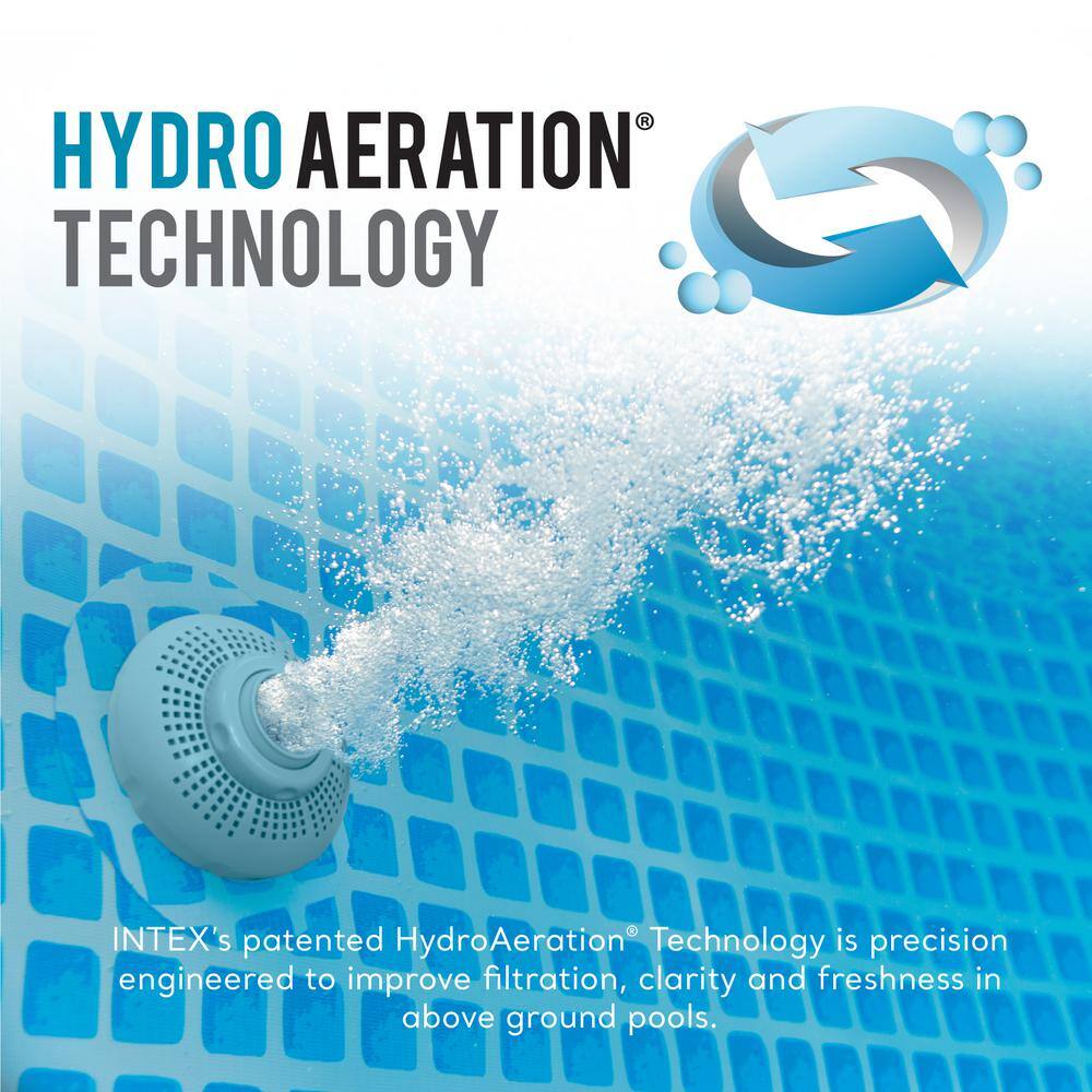 Intex Rectangular Ultra XTR Above Ground Pool with Sand Filter Pump