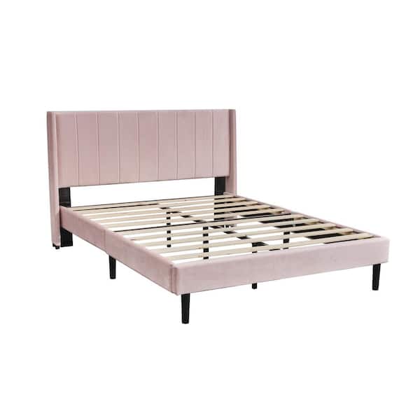 Have A Question About Ziruwu Pink Queen, Home Depot Queen Platform Bed Frame