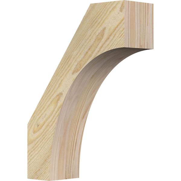 Ekena Millwork 4"W x 12"D x 16"H Westlake Rough Sawn Knee Brace, Douglas Fir