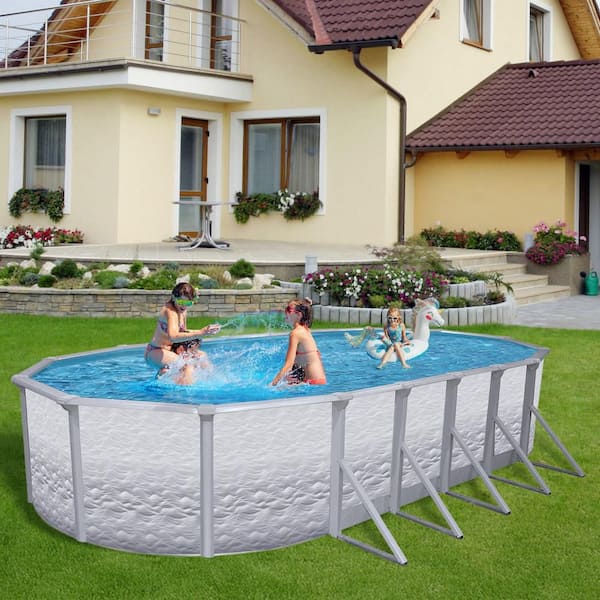 AQUARIAN Liberty 16 ft. x 32 ft. Oval 52 in. Deep Hard Sided Above