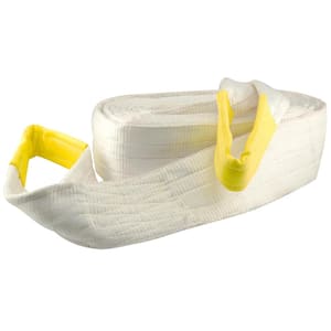 8 in. x 30 ft. 100,000 lbs. Recovery Strap with Yellow Wear Material