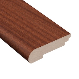 Matte Bailey Mahogany 3/8 in. Thick x 3-1/2 in. Wide x 78 in. Length Stair Nose Molding