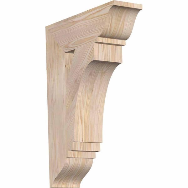 Ekena Millwork 5.5 in. x 28 in. x 20 in. Douglas Fir Imperial Traditional Smooth Bracket