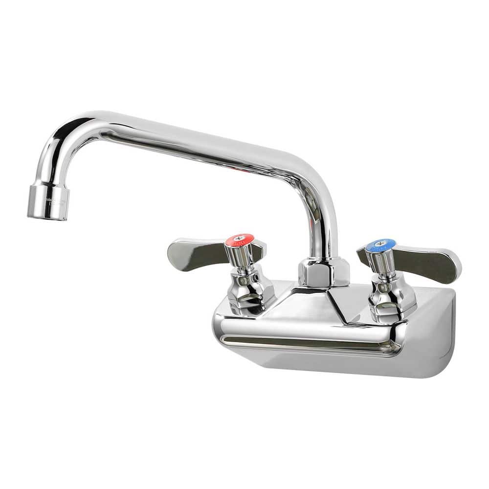 Double Handle Wall Mount Standard Kitchen Faucet in Polished Chrome price history on PriceWatchPro