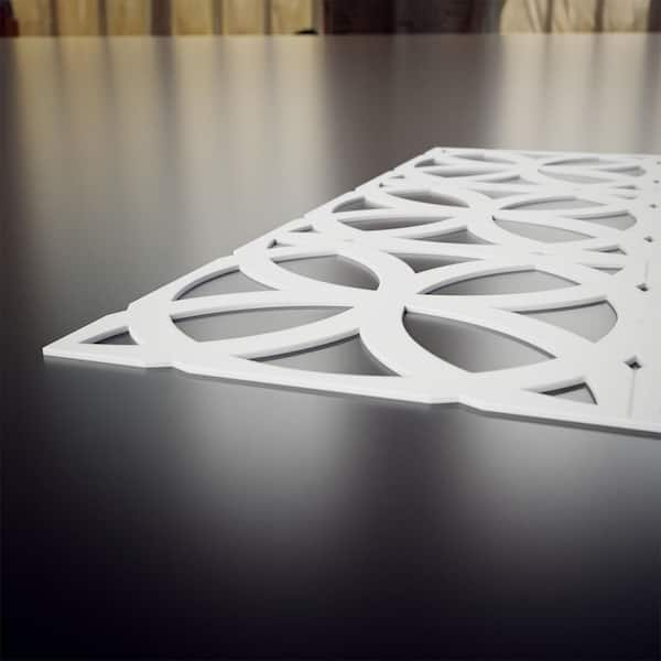 Ekena Millwork 28-in x 22-in Smooth White PVC Fretwork Wall Panel in the  Wall Panels department at