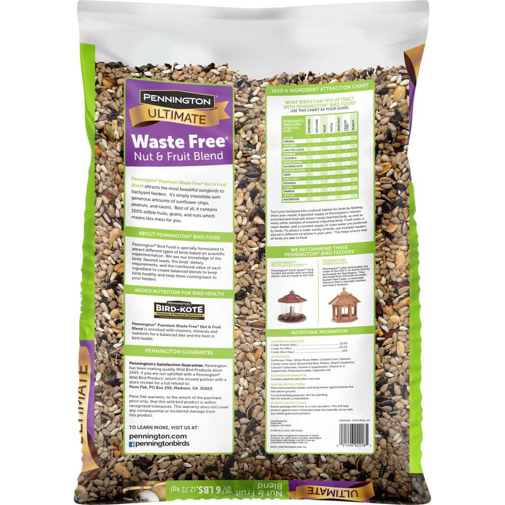 Buy Ultimate 6 lbs. Waste Free Nut and Fruit Bird Seed Blend Online at