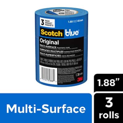 ScotchBlue 1.88 In. x 60 Yds. Original Multi-Surface Painter's Tape (3 Rolls)