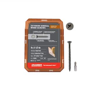 #8 2-1/2 in. Philips Bugle-Head Wood Deck Screws (1 lb. Pack)