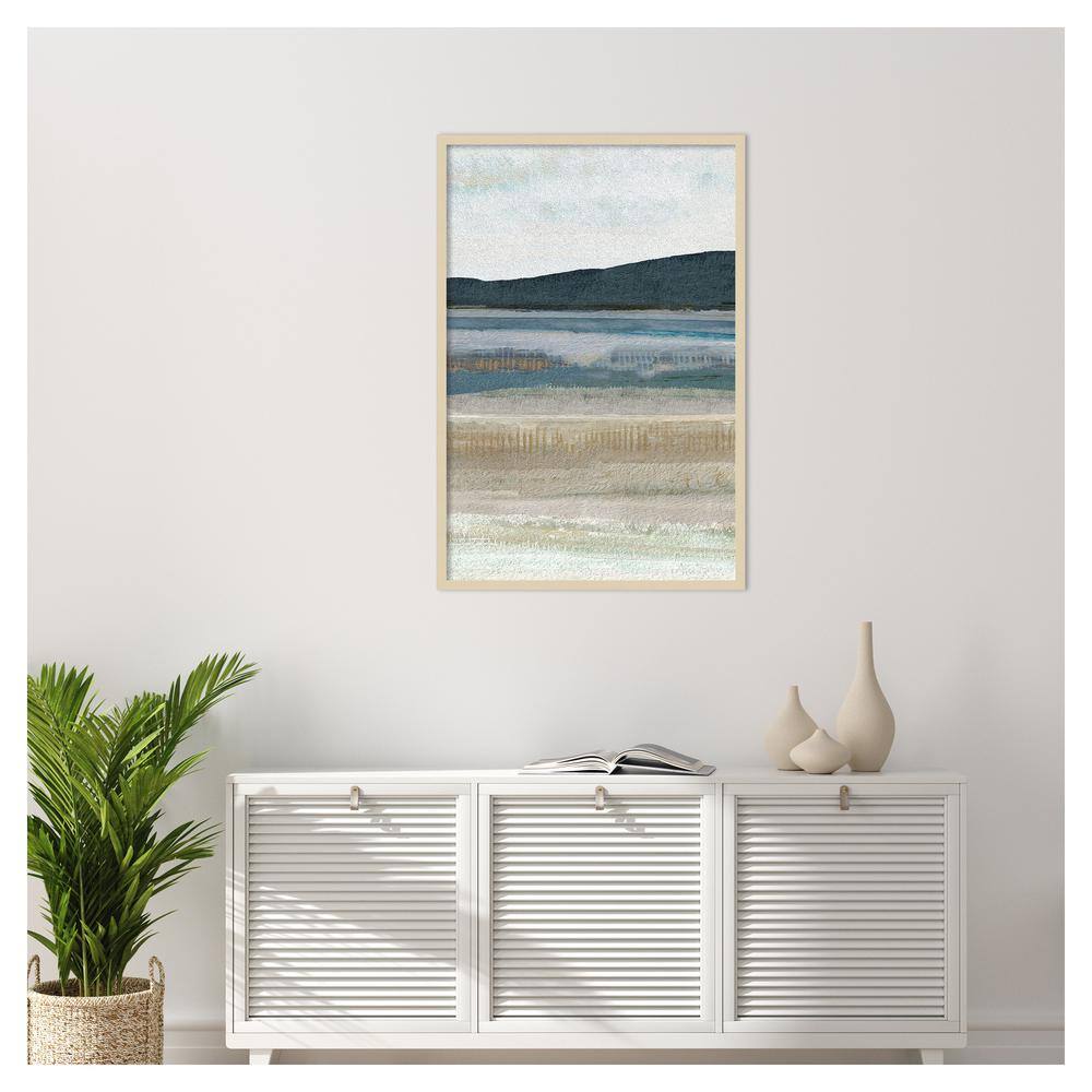 Saltwater Bay III Natural Framed Abstract Landscape Print