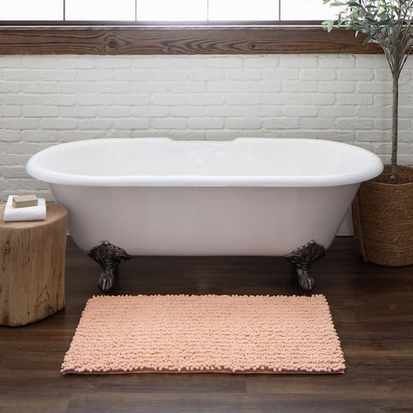 Metaphor Blush 27 in. x 45 in. Micro Denier Polyester Bath Mat