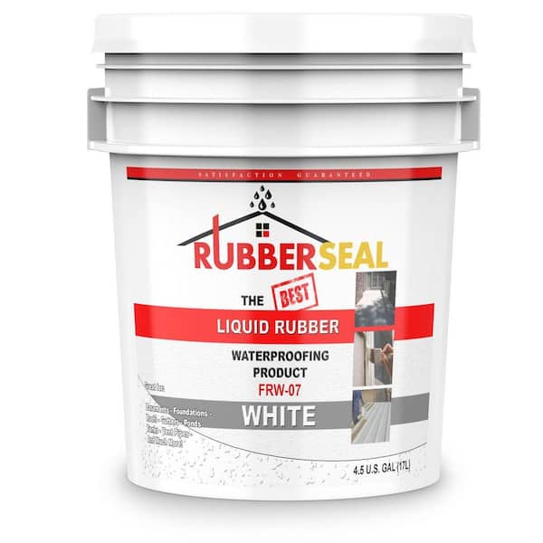 4.5 Gal. White Liquid Rubber Waterproof Coating Waterproofing Sealant