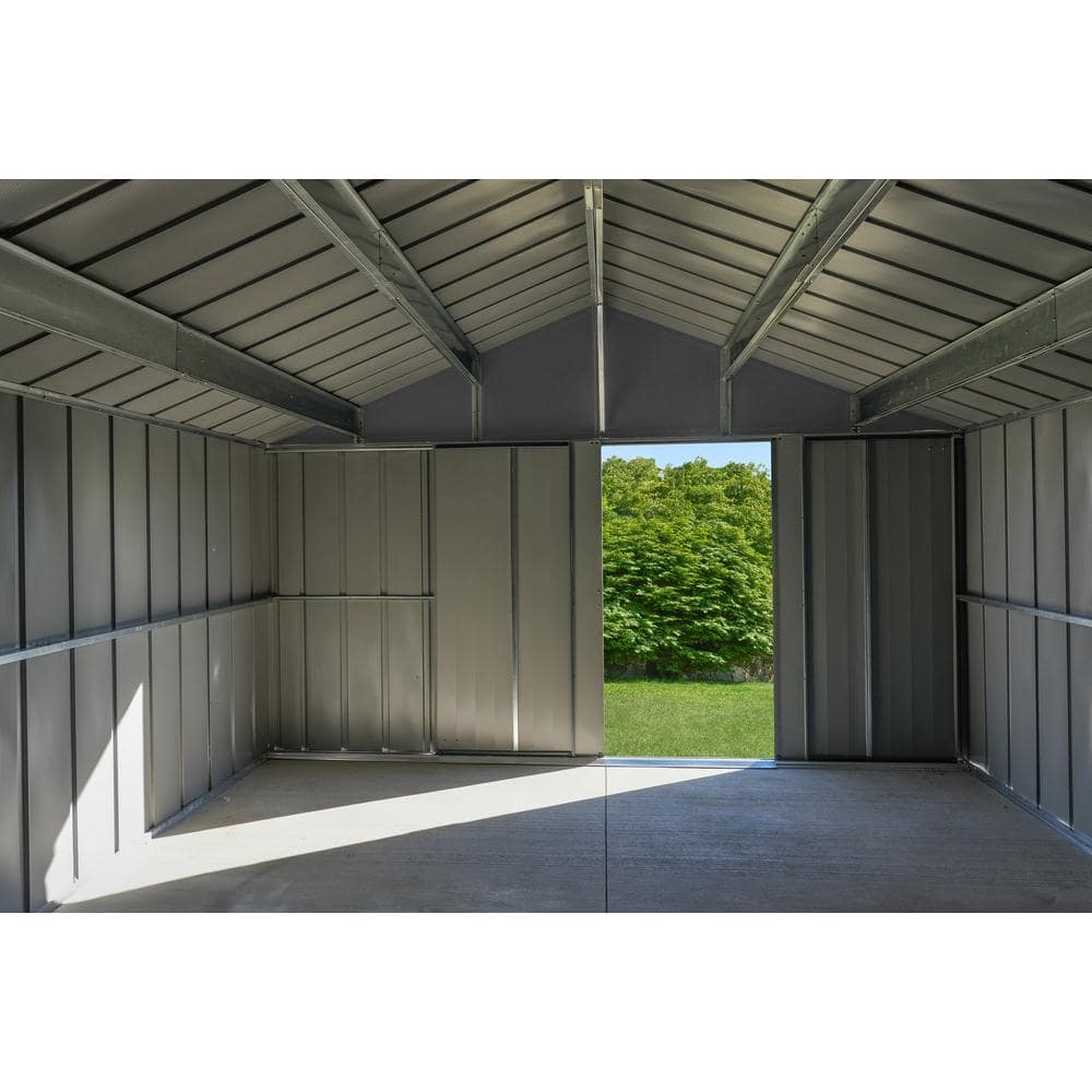 17 ft. Charcoal Steel Storage Shed Kit