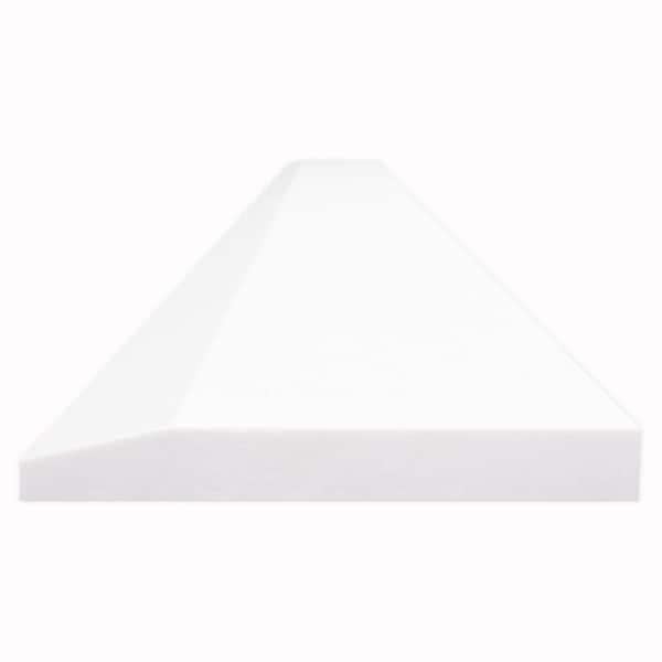 Bright White 5 in. x 30 in. Polished Engineered Marble Single Hollywood Threshold Wall Tile (2.5 lin. ft./Each)