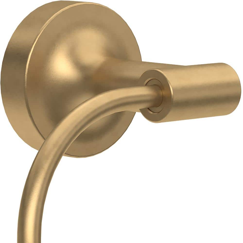 Voisin Satin Gold Wall Mounted Round Towel Ring