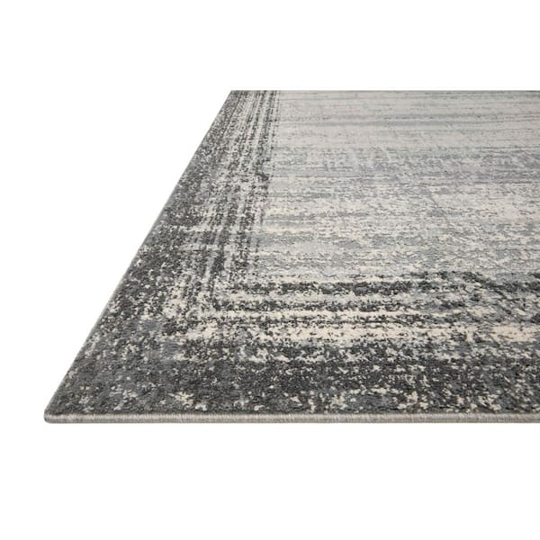 Austen Pebble / Charcoal 2 ft. 4 in. x 10 ft. Modern Abstract Runner Rug