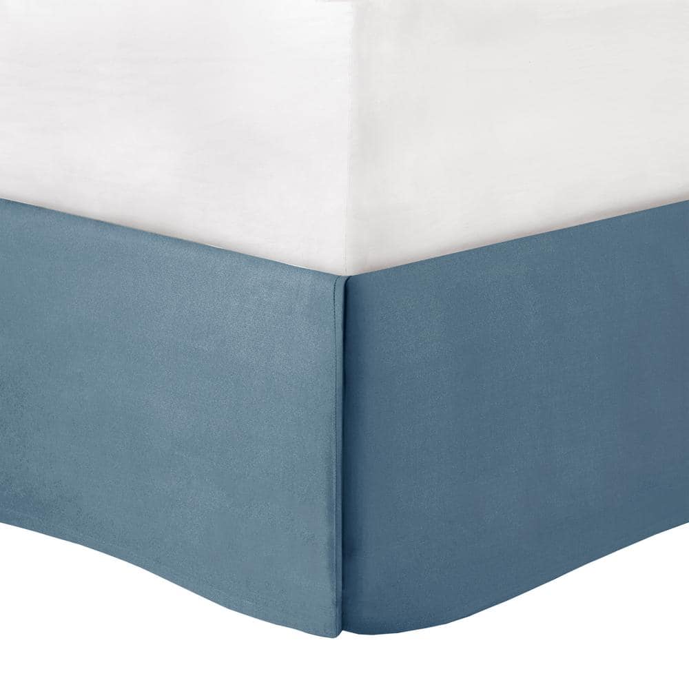 California King Blue Cotton Reversible Comforter Set