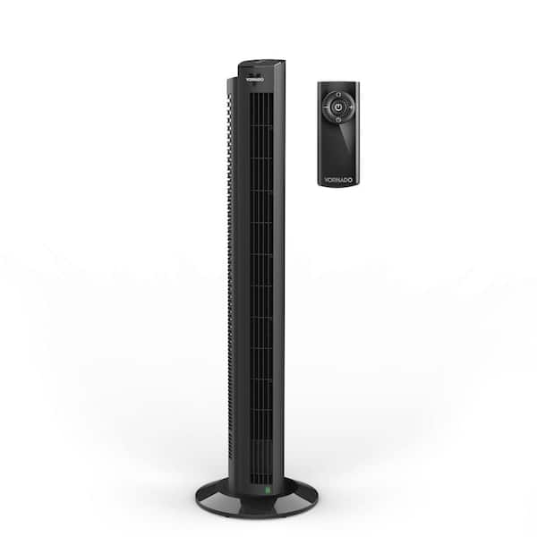 OZI42DC 42 in. Variable Fan Speeds Tower Fan in Black with 1550 FPM Airflow