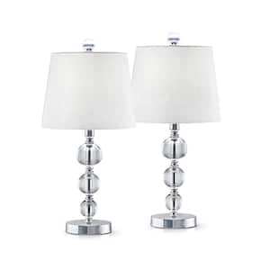 Taranto 22 in. H Crystal Balls Table Lamps (2-Pieces Set)