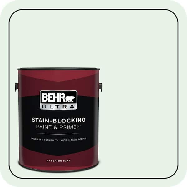 BEHR ULTRA 1 gal. #PPL-25 Sign of Spring Flat Exterior Paint & Primer