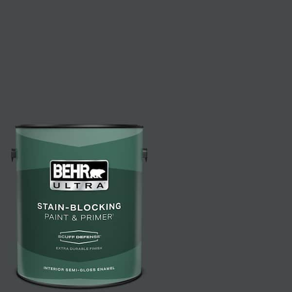 BEHR ULTRA 1 gal. Home Decorators Collection #HDC-WR14-4 Winter Coat Extra Durable Semi-Gloss Enamel Interior Paint & Primer