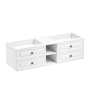 72 in. W x 23 in. D x 22 in. H Bath Vanity Cabinet without Top in White