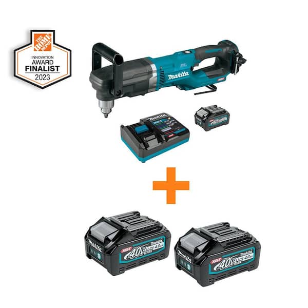 Makita 40V max XGT Brushless Cordless 1/2 in. Right Angle Drill Kit (4.0Ah) with XGT 4.0Ah Battery and XGT 4.0Ah Battery