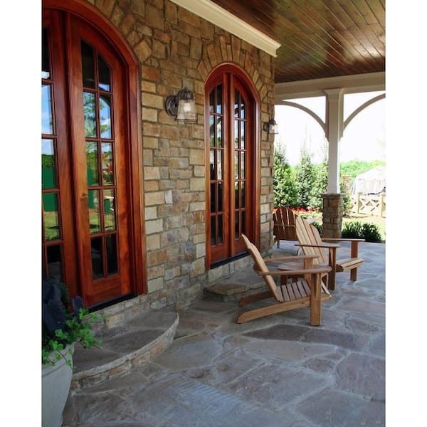 Emma Jane Amber Bronze with Highlights Outdoor Wall Lantern Sconce