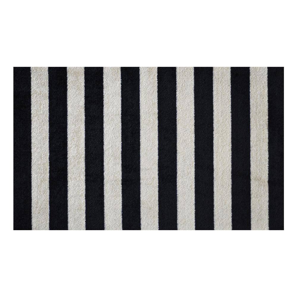Studio 67 InHome Washable/NonSlip Farm House Stripes 2 ft. 3 in. x 3