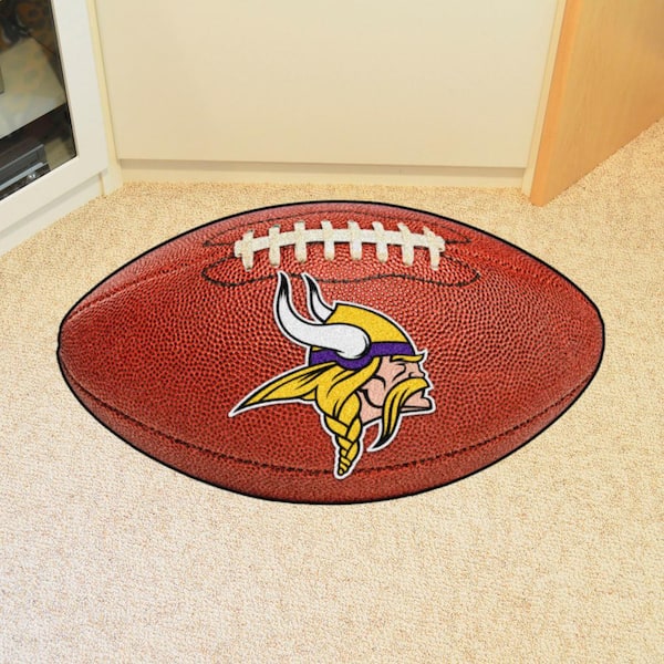 NFL Minnesota Vikings Photorealistic 20.5 in. x 32.5 in Football Mat