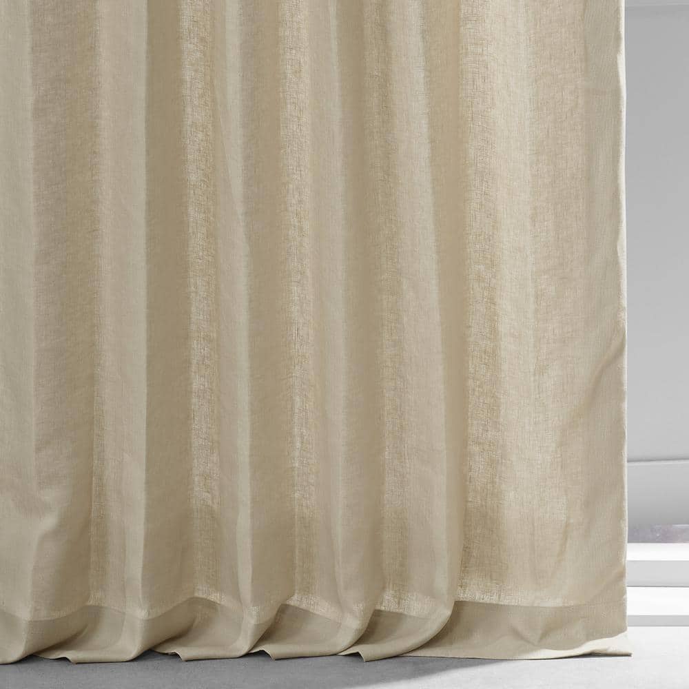 Walnut Beige Linen Room Darkening Window Panel 50" x 120"