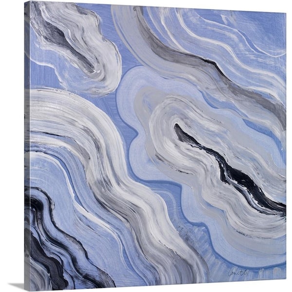 GreatBigCanvas "Moody Blue Agate I" by Lanie Loreth Canvas Wall Art