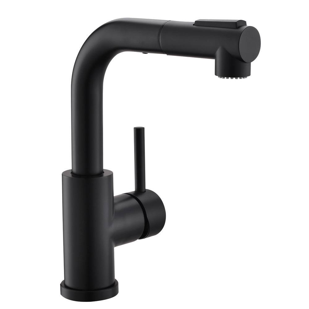 Single-Handle Single Hole Pull Down Sprayer Kitchen Faucet with Drip Free B