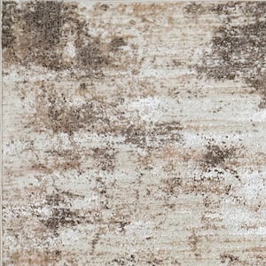 Carlisle Brown/Ivory 2 ft. 2 in. X 7 ft. 7 in. Abstract Indoor Area Rug